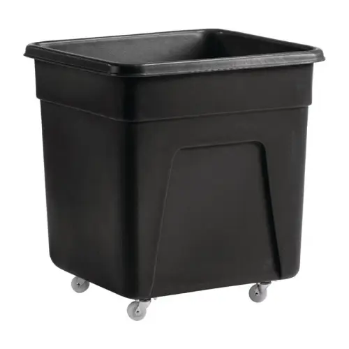 Zwarte polyethyleen trolley groot Laatste Kans