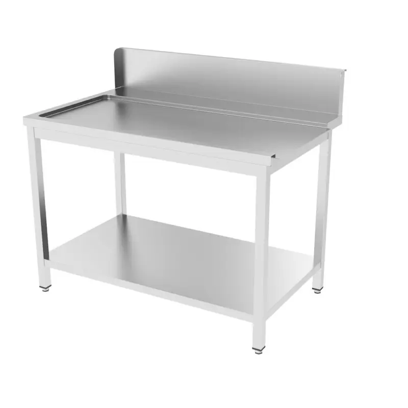 Koop Online Afvoertafel links met opstaande rand zelfmontage| 800x750x850(h)mm