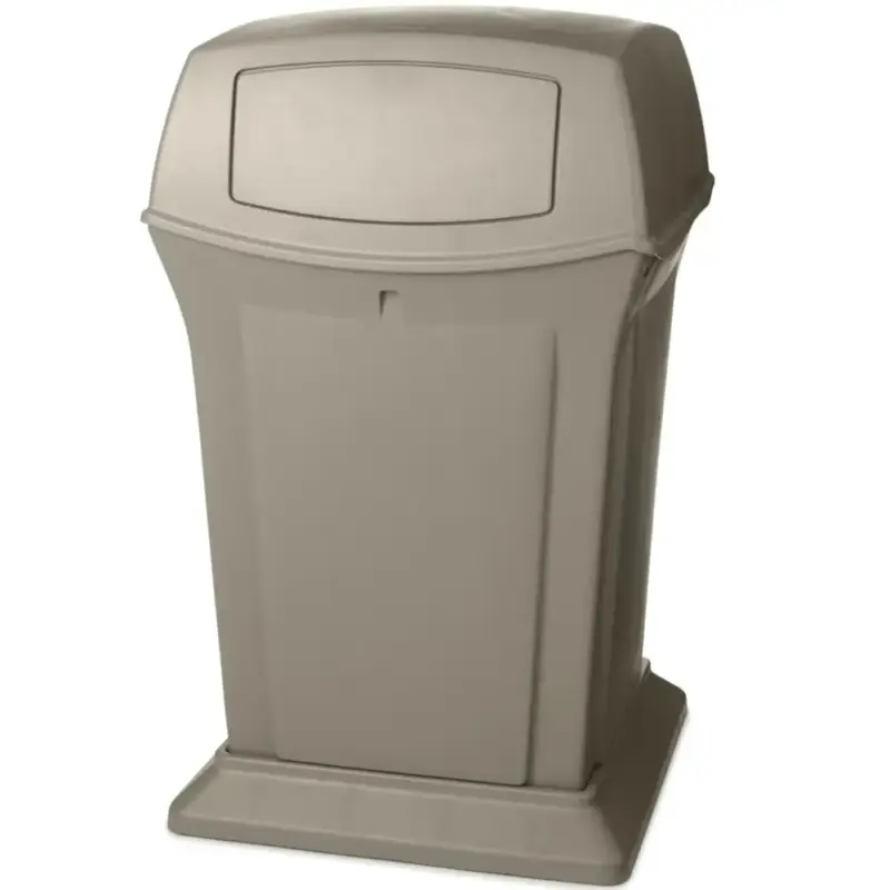 Nieuw Afvalbak | RANGER | Kunststof | Beige | 170.3L | Duwdeksel | 630x630x1054(h)mm