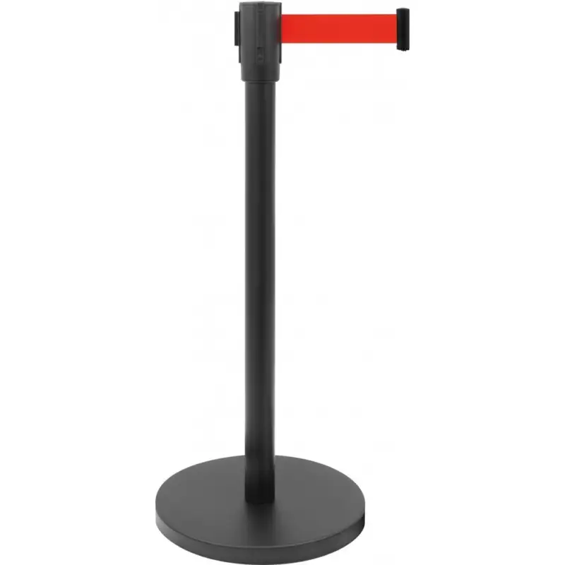 Merkproduct Afzetpaal met riem Model AF 206 PR | Riem 1800(b)x47(h)mm | Standaard Ø 360 x H 915 mm