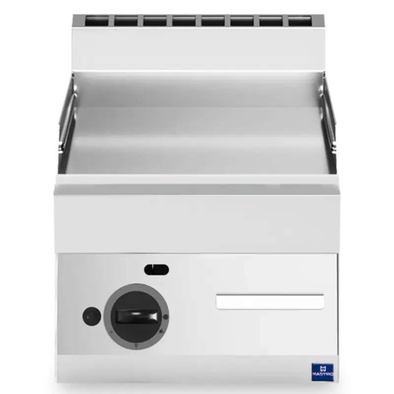 Bak-/Grillplaat | 650 LINE | Gas | Glad Oppervlak 395x520 (RVS) | 5.7kW | 400x650x300(h)mm Bestseller