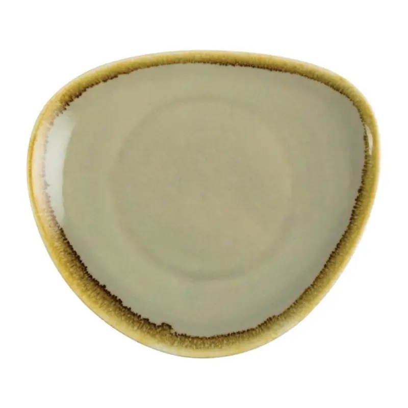 Actieprijs Borden | KILN | Porselein | Mosgroen | 6 Stuks | Ø165mm