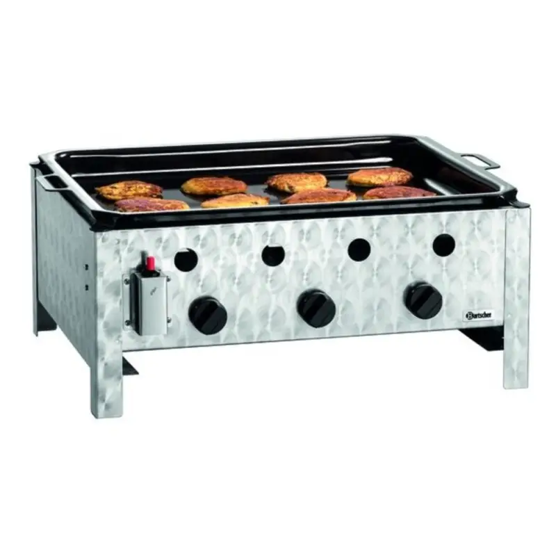 Braadgrill | Gas | TB1000PF | 3 Pits | 10kW | 705x560x275(h)mm Shop Nu
