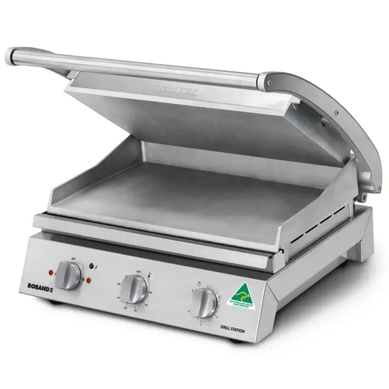 Contact-/Paninigrill | Enkel XL | Glad Oppervlak 500x275 (Aluminium) | 80°C/280°C | 2.99kW (230V) | 560x490x220(h)mm Betrouwbaar