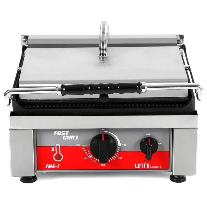 Contact-/Paninigrill | FAST GRILL | Enkel | Gegroefd Oppervlak 360x300 (Gietijzer) | 50°C/300°C | 2.5kW (230V) | 410x500x300(h)mm Koop Online
