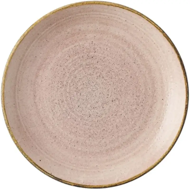 Tijdelijk Beschikbaar Coupeborden | STONECAST RAW | Porselein | Beige | 12 Stuks | Ø165mm