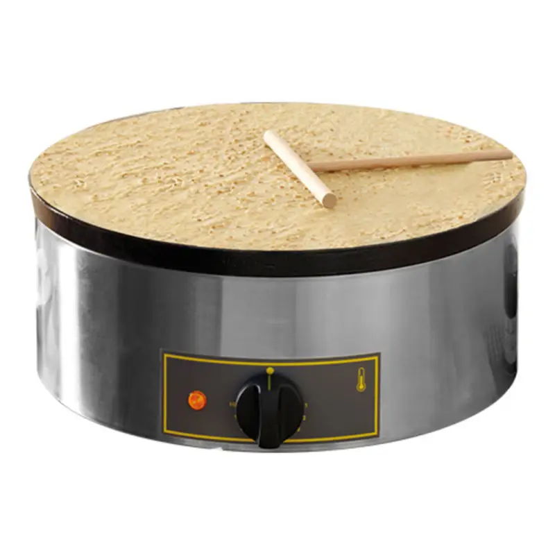 Finale Uitverkoop Crêpe bakapparaat | 3,6kW | Met een houten beslagspreider | Ø40x40x19(h)cm