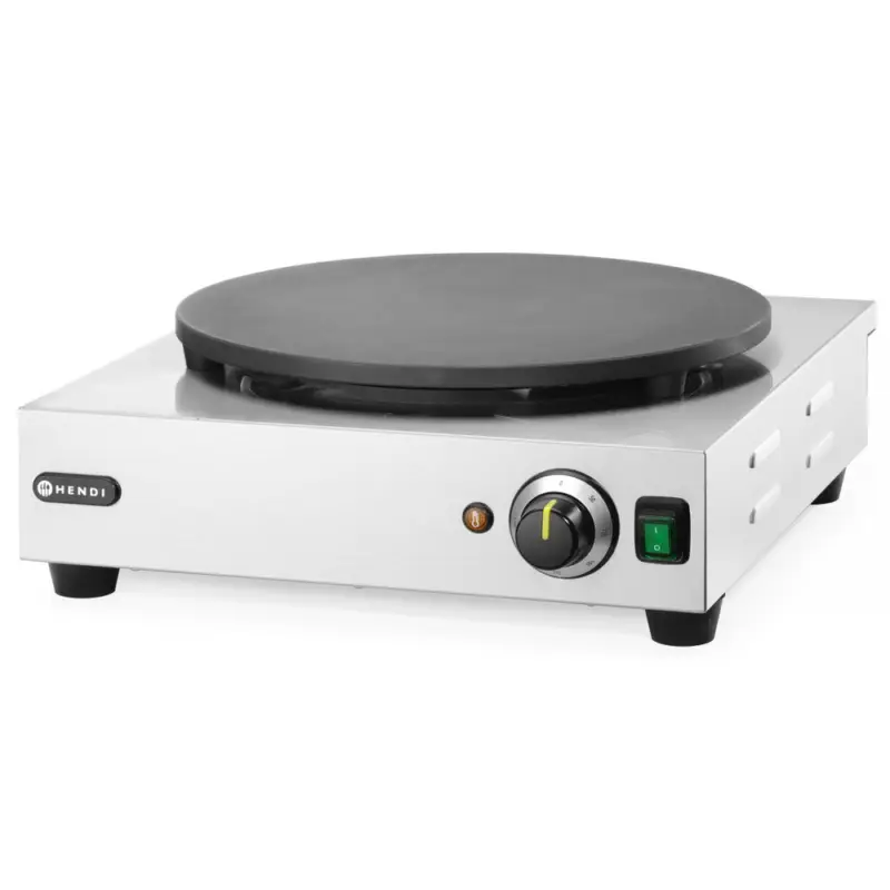 Crêpes Bakplaat | Elektrisch | Oppervlak Ø400 (Gietijzer) | 50°C/300°C | 3kW (230V) | 470x520x160(h)mm Bestel Nu