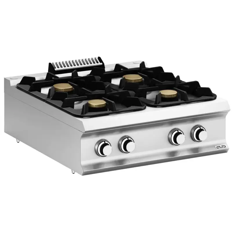 Fornuis | DOMINA PRO 900 | Gas | 4 Branders (2x 7kW + 2x 11kW) | Waakvlam | 800x900x250(h)mm Dagaanbieding
