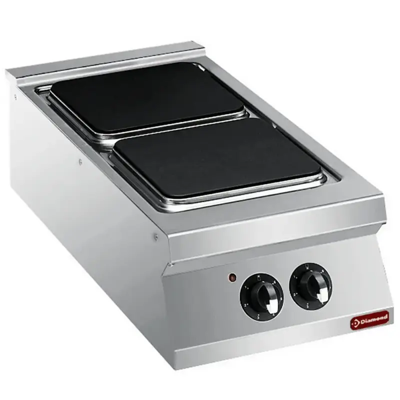 Alleen Vandaag Fornuis | MAXIMA 900+ | Elektrisch | 2 Kookpunten (300x300) | 8kW (400V) | 400x900x275/333(h)mm
