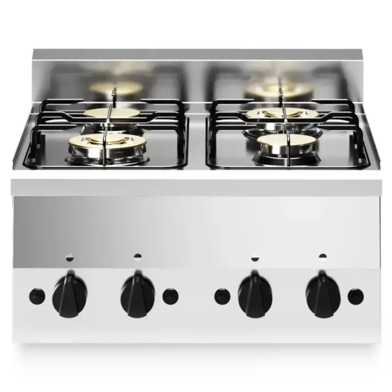 Nu Kopen Fornuis | FUN 600 | Aardgas | 4 Branders (2x 3.3kW + 2x 3.6kW) | Piëzo Ontsteking | 600x600x410(h)mm