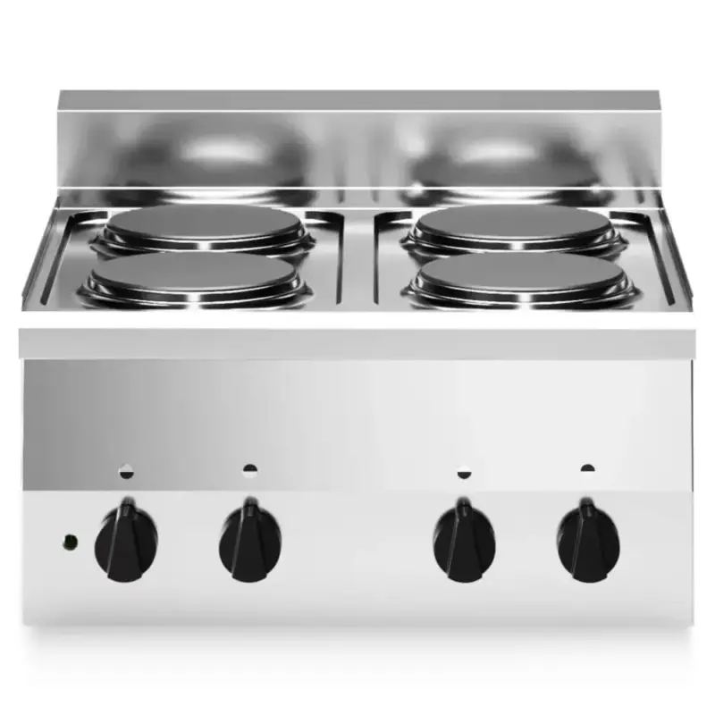 Koop Vandaag Fornuis | FUN 600 | Elektrisch | 4 Kookpunten (Ø220) | 8kW (400V) | 600x600x410(h)mm