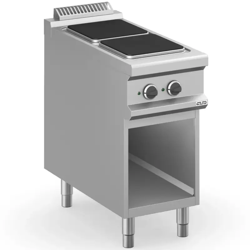 Fornuis | MAGISTRA PLUS 900 | Elektrisch | 2 Kookpunten (300x300) | 6kW (400V) | Open Onderkast | 400x900x850(h)mm Meest Verkocht