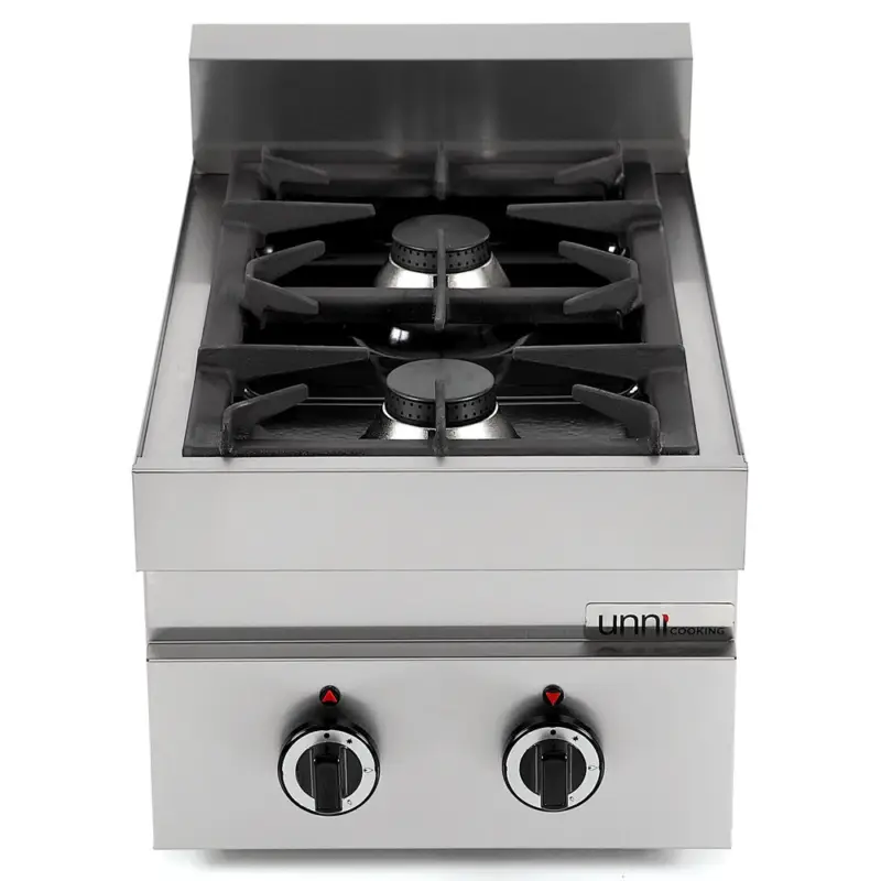 Finale Uitverkoop Fornuis | 650 SERIE | Tafelmodel | Gas | 2 Branders | 2x 6.5kW | 400x650x300/540(h)mm