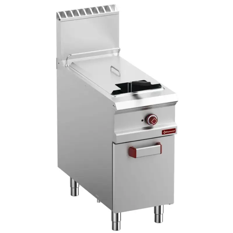 Hoge Kwaliteit Friteuse | OPTIMA 900 | Gas | 21L | 90°C/190°C | 21kW | Elektrische Ontsteking (230V) | Aftapkraan | 400x900x850/1176(h)mm
