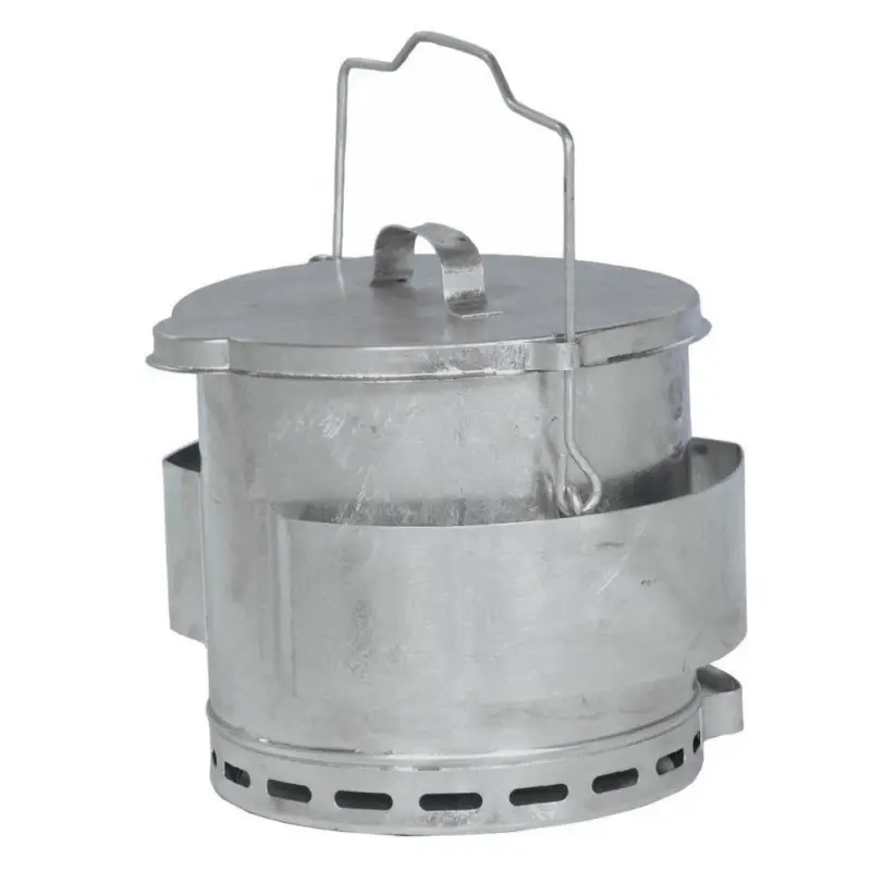 Voordeelprijs Frituurvetemmer | 12L | Schenktuitdop | Vergrendelbaar | Binnenruimte Ø280mm | 355x335x450(h)mm