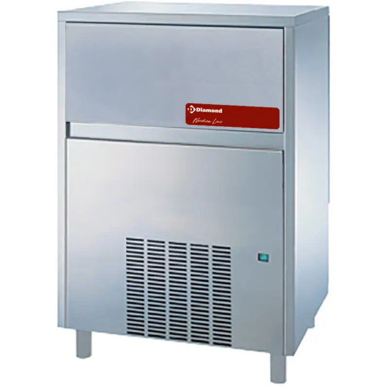 IJsblokjesmachine | Vlakke Blokjes | 105kg/24h | Voorraad 35kg | Watergekoeld | 738x600x1090(h)mm Korting