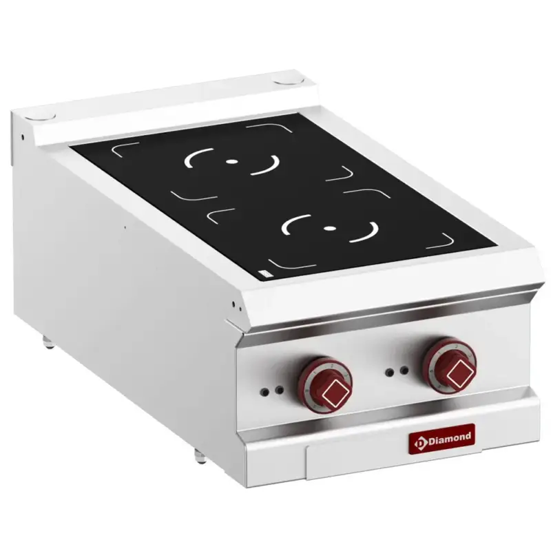 Inductiefornuis | OPTIMA 700 | 2 Kookpunten (Ø220) | 7kW (400V) | 400x700x250/320(h)mm Fabrieksprijs
