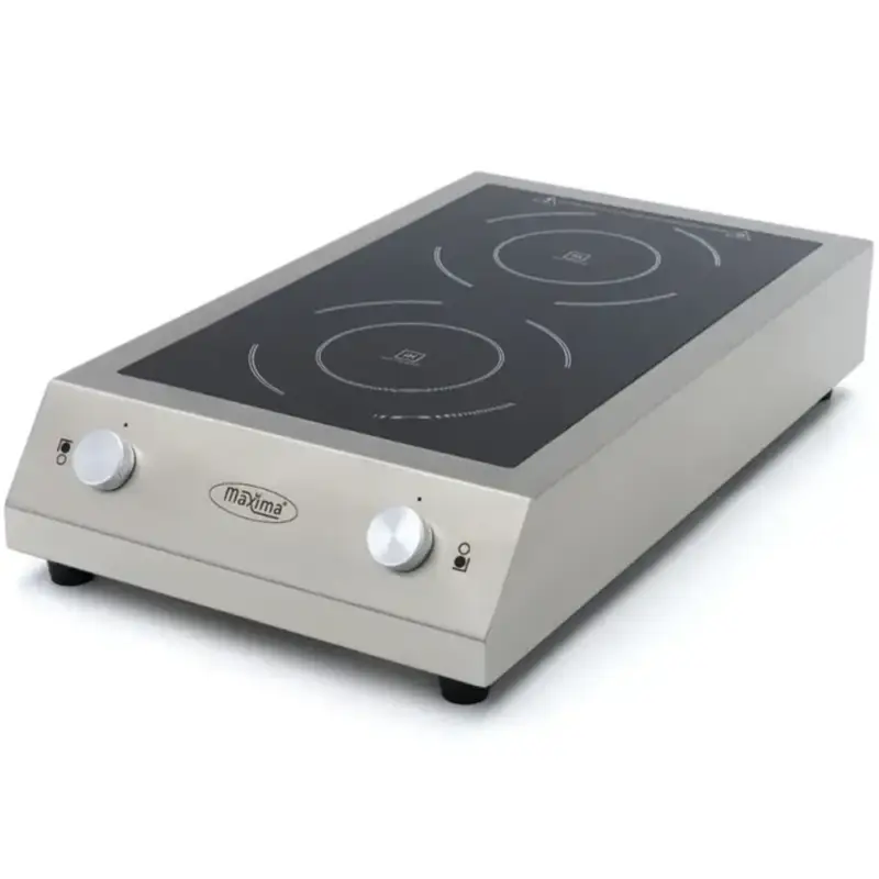 Korting Inductiekookplaat | 2 Kookpunten (Ø240mm) | 7kW (400V) | 410x700x145(h)mm