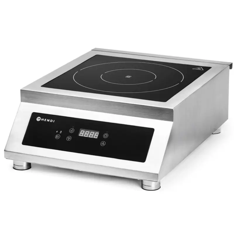 Populair Inductiekookplaat | ProfiLine | 1 Kookpunt | 35°C/240°C | 5kW (400V) | Touchbediening | 398x515x168(h)mm