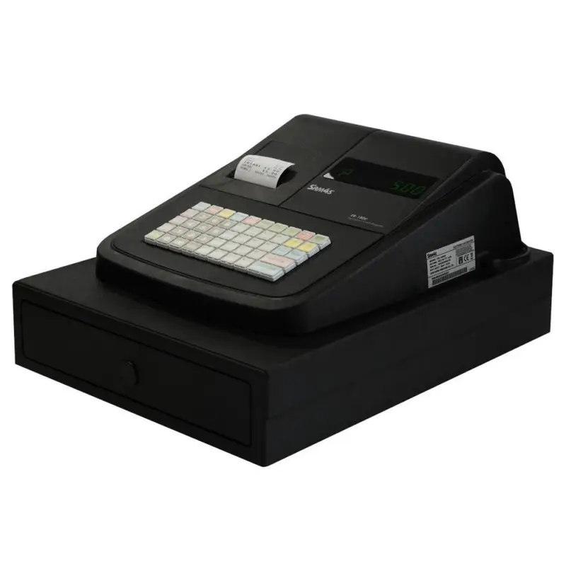 Uitverkoop Kassa | ER-180U Small | 16 Preset-Toetsen | 1-Regeldisplays | Bonprinter 57.5mm | Kassalade | 325x420x202(h)mm