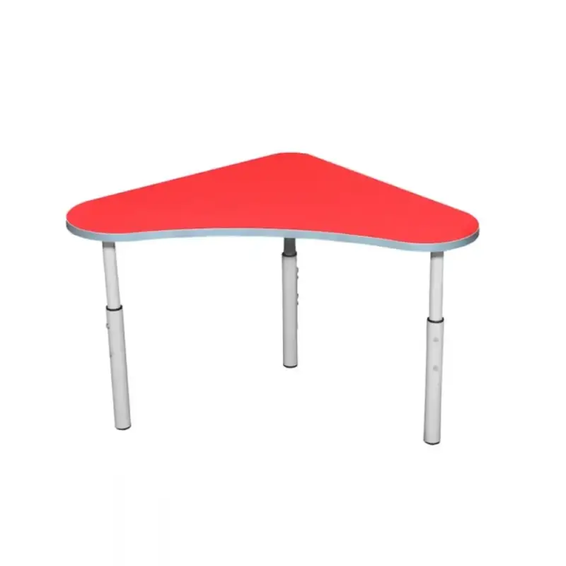 Populair Kleutertafel | Verstelbaar | Rood | Voor Kinderen 0.90-1.40m | 4 Stuks | 600x600x460-590(h)mm
