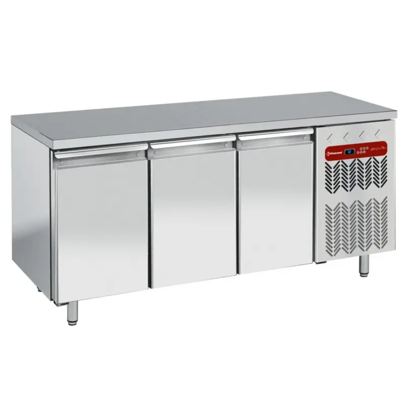 Koelwerkbank | Energiezuinig | 405L | 3 Deuren (1/1 GN) | -2°C/+8°C | Geforceerd | 0.36kW | 1805x700x880/900(h)mm Must-Have