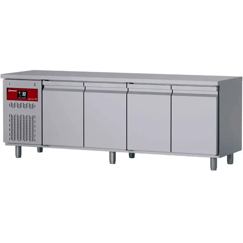 Koelwerkbank | GASTRO LINE EVO | 550L | 4 Deuren (1/1 GN) | -2°C/+8°C | Geforceerd | Werkblad Afneembaar | 2295x700x850/900(h)mm Shop Nu
