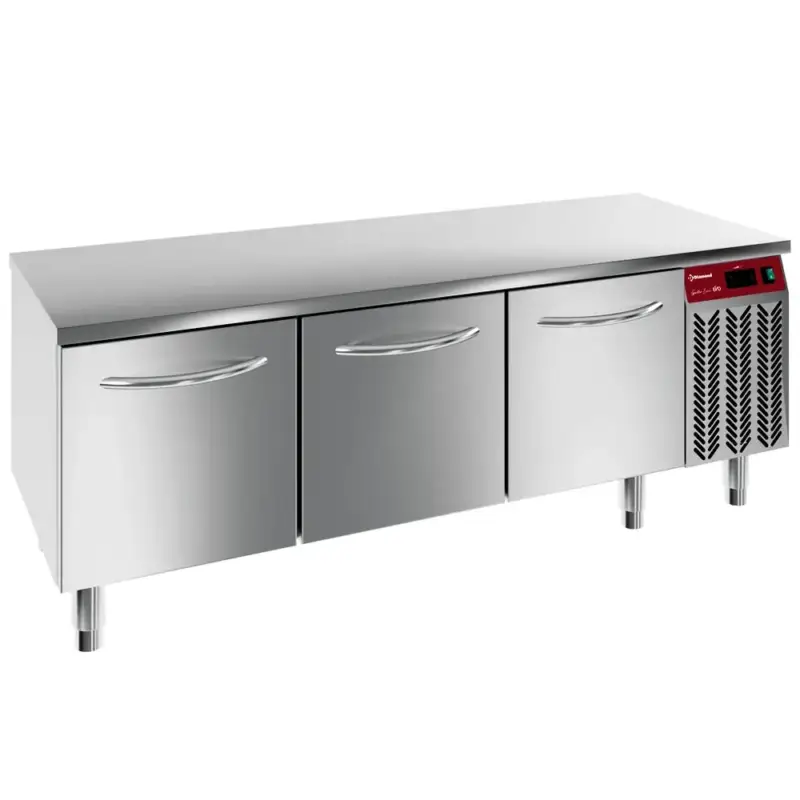 Merkproduct Koelwerkbank | GASTRO LINE | Laag Model | 300L | 3 Laden (GN) | -2°C/+8°C | Geforceerd | 1600x600x570/610(h)mm