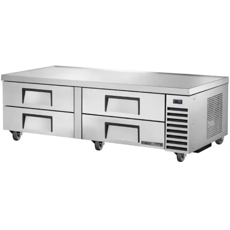 Koelwerkbank | Laag Model | 104L | 4 Laden (1/1 GN) | 0°C/+3°C | Geforceerd | Wielen (Geremd) | 1839x816x645(h)mm Veilige Betaling