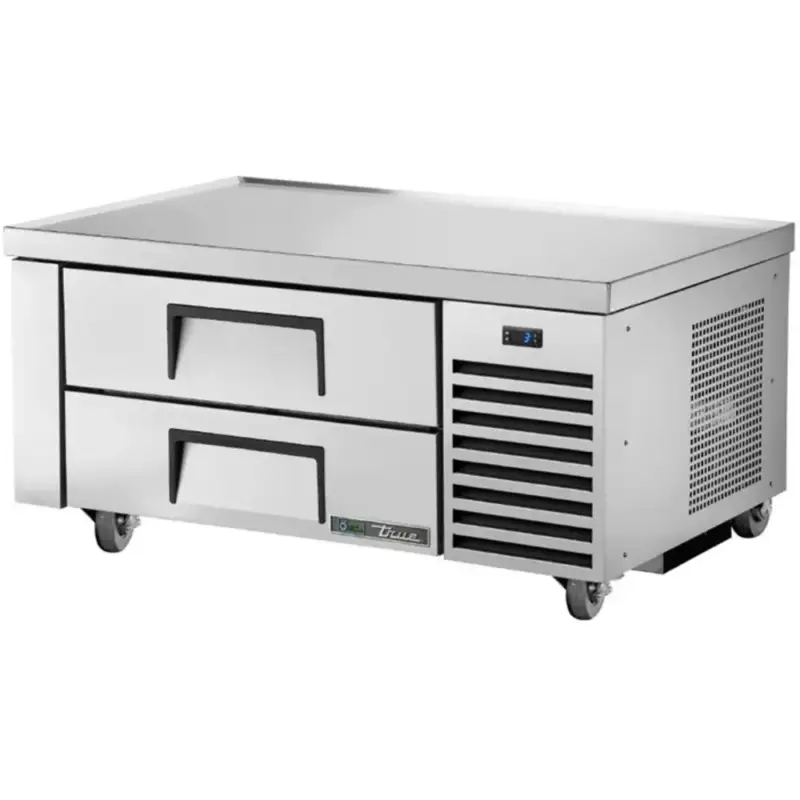 Nieuw Koelwerkbank | Laag Model | 52L | 2 Laden (1/1 GN) | 0°C/+3°C | Geforceerd | Wielen (Geremd) | 1227x816x645(h)mm