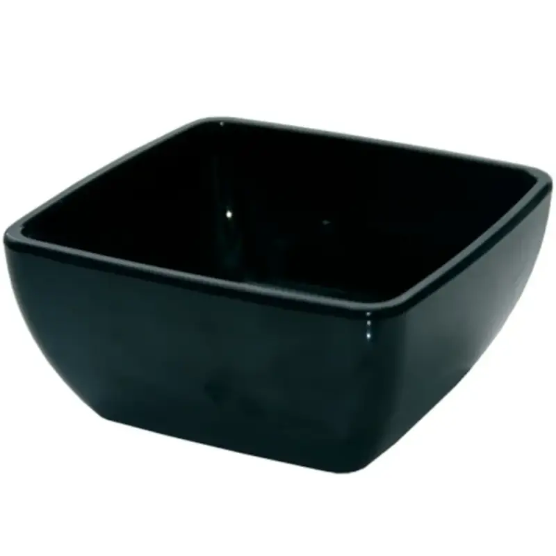Kommen | Melamine | Zwart | 15cl | 24 Stuks | 90x90x45(h)mm Dagaanbieding