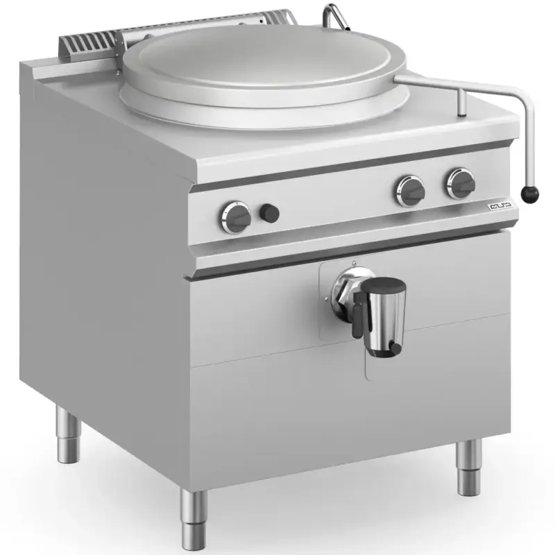 Betrouwbaar Kookketel | MAGISTRA PLUS 900 | Gas | 100L | Directe Verhitting | 21kW | Piëzo Ontsteking | Vulkraan (Warm/Koud) + Aftapkraan | 800x900x850(h)mm