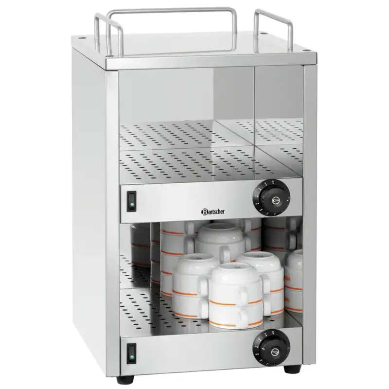 Kopjesverwarmer | RVS | 72 Kopjes | ≤60°C | 0.14kW (230V) | 320x345x550(h)mm Exclusieve Aanbieding