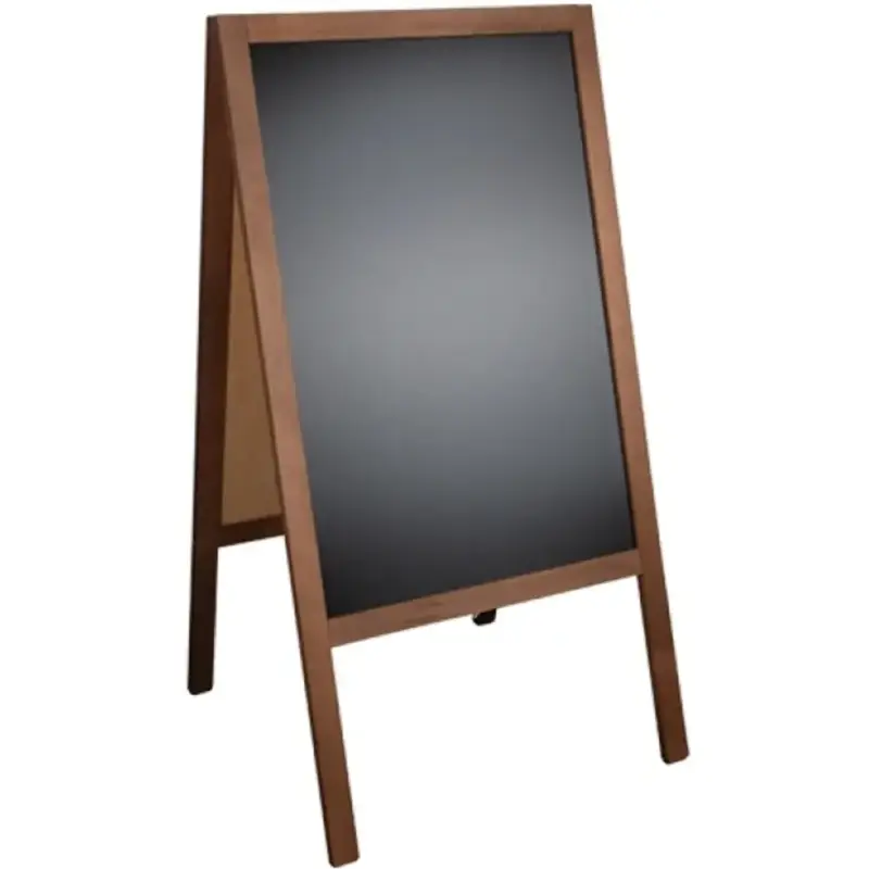 Krijtstoepbord | Hout | Bruin | 610x630x1180(h)mm Exclusieve Aanbieding