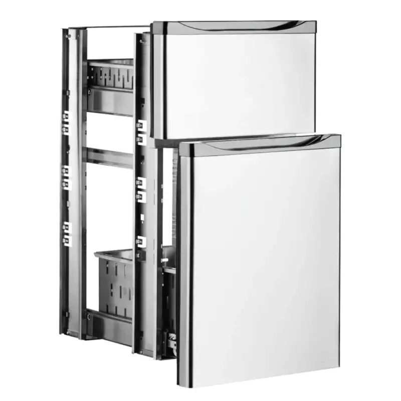 Seizoensaanbieding Ladenset | Marecos Barkoelkasten | RVS | 1 Grote Lade + 1 Kleine Lade