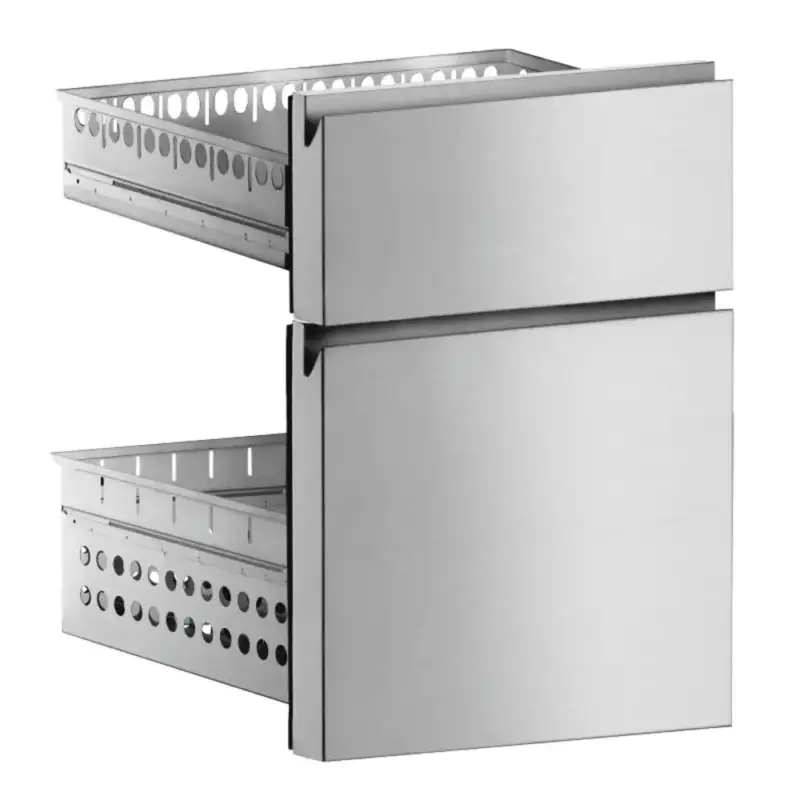 Ladenset | SOFTLINE Koelwerkbanken (600mm) | RVS | 1 Grote Lade + 1 Kleine Lade Direct Beschikbaar