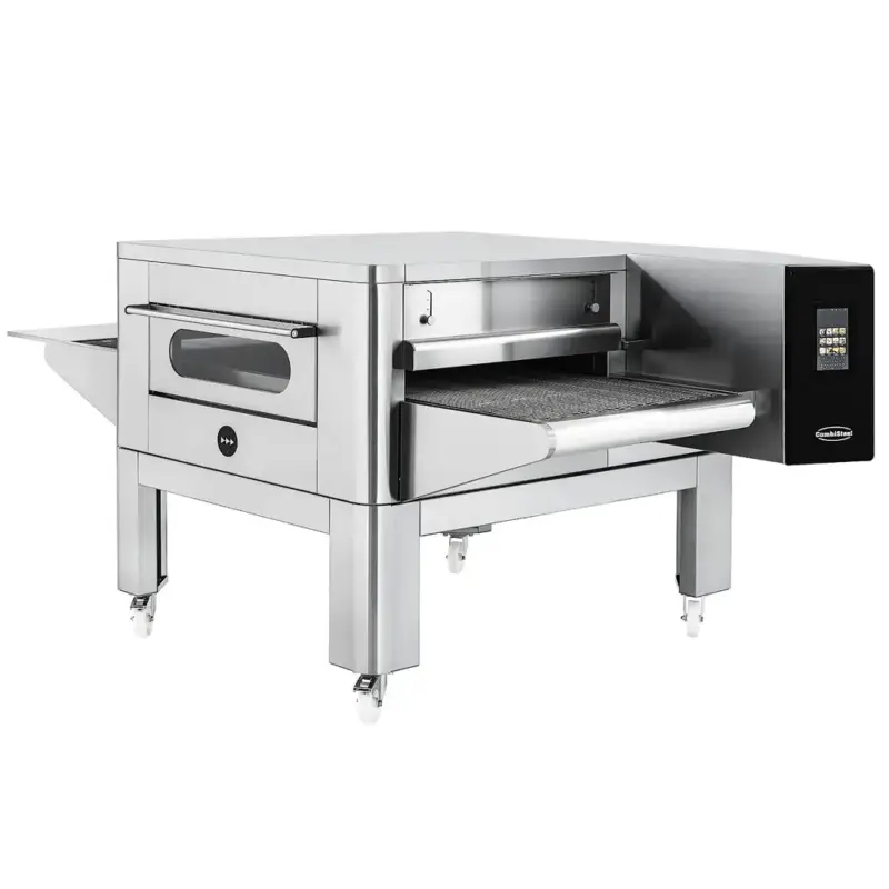 Lopendeband Oven 500 | Ø25cm - 160p/u | Ø32cm - 75p/u | Ø40cm - 39p/u | Ø45cm - 24p/u | Touchscreen | 1320x560x400(h)mm Exclusieve Aanbieding