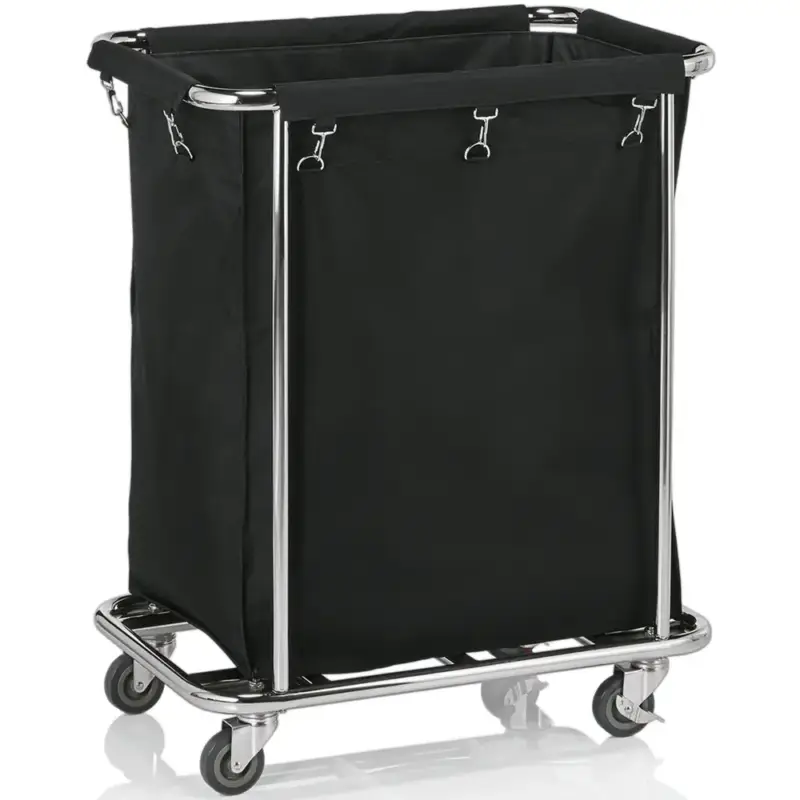 Losse Waszak | Nylon | Zwart | 150L | WAS Germany Linnenwagen WAS-4421006 | 600x350x750(h)mm Lage Kosten