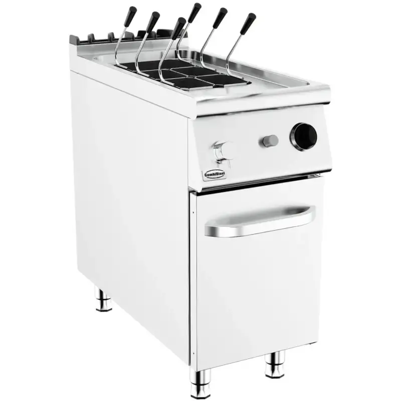 Pastakoker | BASE 900 | Gas | 24L | 0°C/100°C | 12kW | Vulkraan + Aftapkraan | Waakvlam | 400x900x900(h)mm Alleen Vandaag