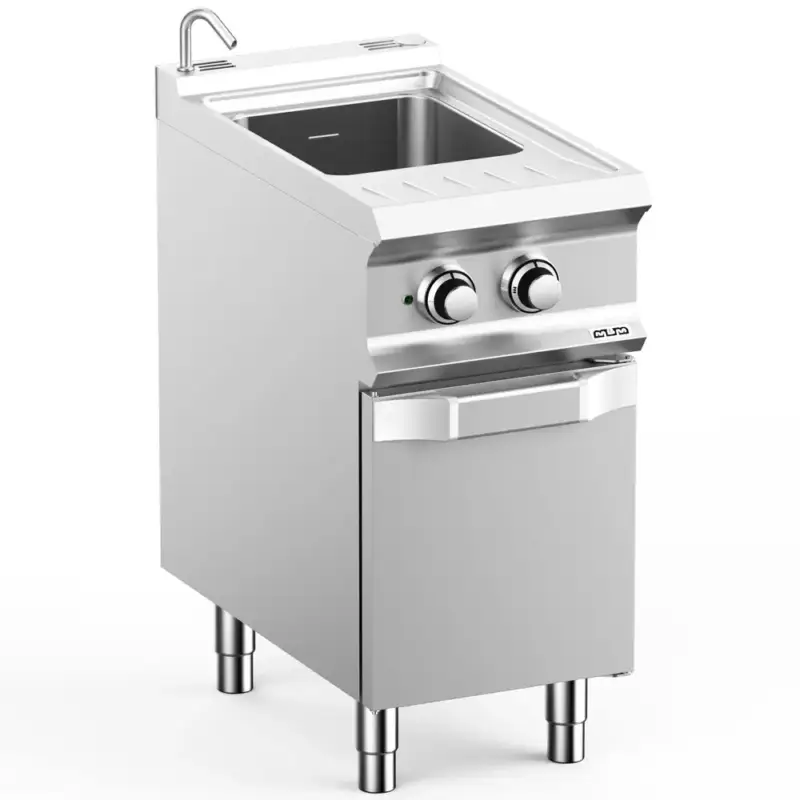 Lage Kosten Pastakoker | DOMINA PRO 700 | Elektrisch | 26L | 5.5kW (400V) | Vulkraan + Aftapkraan | 400x730x850(h)mm