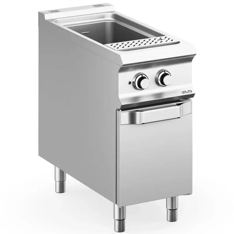 Finale Uitverkoop Pastakoker | DOMINA PRO 900 | Elektrisch | 40L | 9kW (400V) | Vulkraan + Aftapkraan | 400x900x850(h)mm