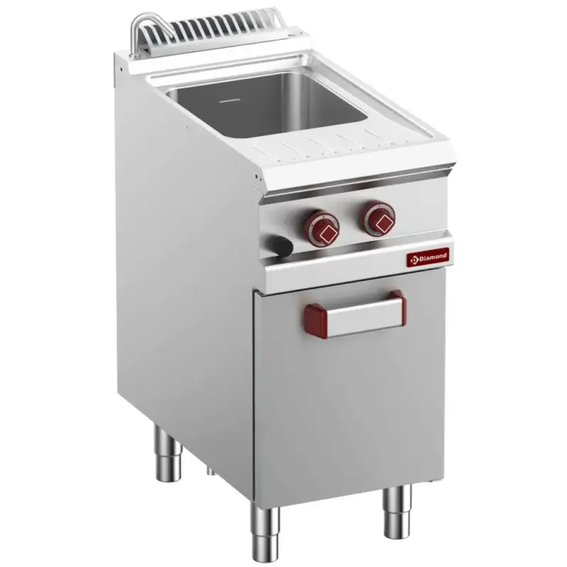 Lage Prijs Pastakoker | OPTIMA 700 | Gas | 26L | 8.5kW | Piëzo Ontsteking | Vulkraan + Aftapkraan | 400x700x850/920(h)mm