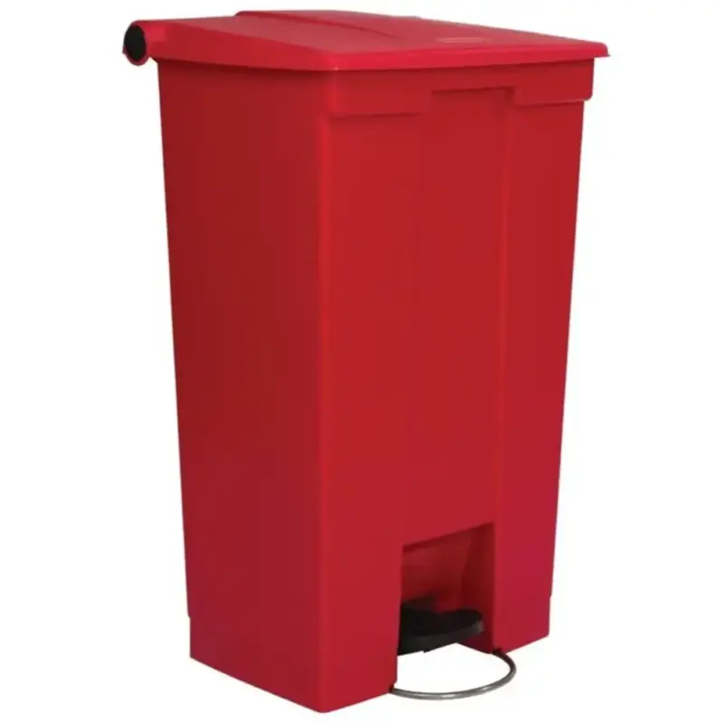 Pedaalemmer | Kunststof (Rood) | 87L | Klapdeksel | 500x410x825(h)mm Koop Online