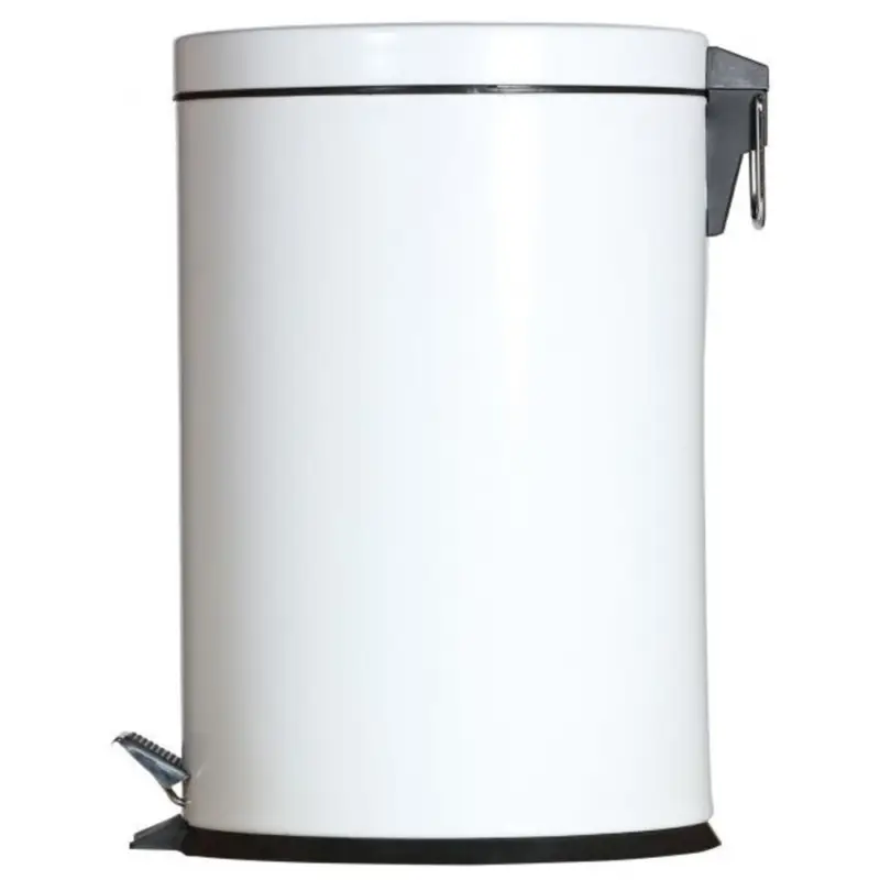 Fabrieksprijs Pedaalemmer | Metaal (Wit) | 20L | Klapdeksel | Ø292x445(h)mm