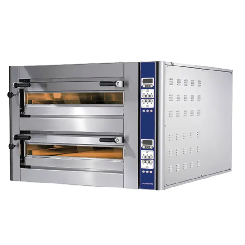 Pizza oven elektrisch | 6+6 35Øcm | 17,2kW/h | 2 kamers met vuurvaste stenen | 1510x1060x780(h)mm Korting