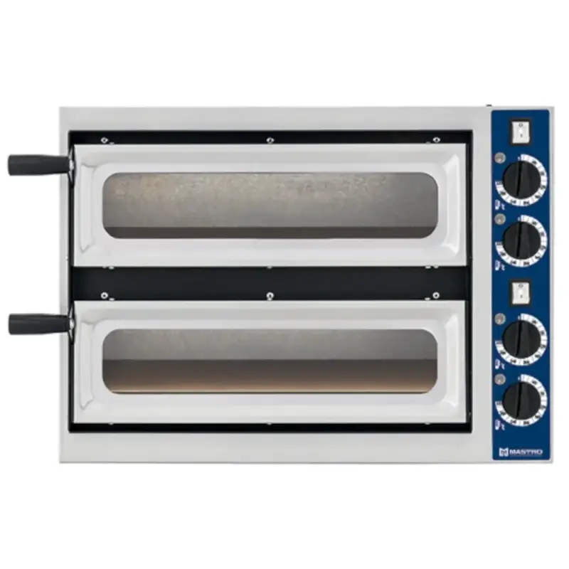 Pizzaoven | GO LINE | Elektrisch | 1+1x Ø32cm | 50°C/320°C | 2.4kW (230V) | 615x500x430(h)mm Lage Prijs