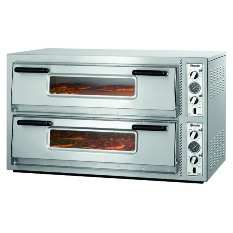 Alleen Vandaag Pizzaoven | NT921 | 6+6 Ø30cm | 12kW | 2 Kamers | Bodem van Vuurvaste Klei | 1190x780x710(h)mm