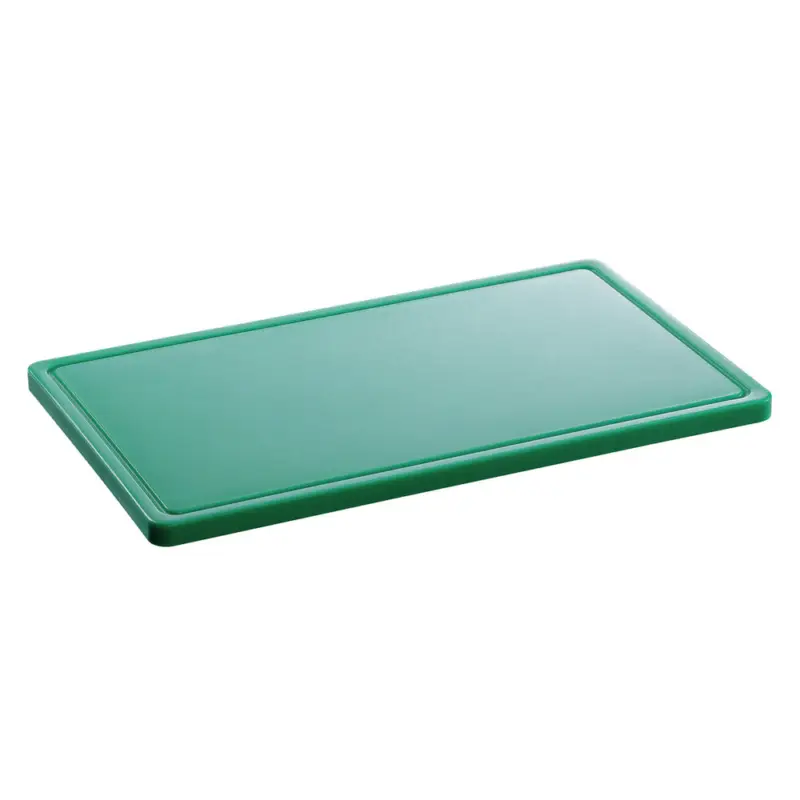 Snijplank | PRO | HDPE | Groen | HACCP | Sapgeul | 530x325x24(h)mm Tijdelijk Beschikbaar