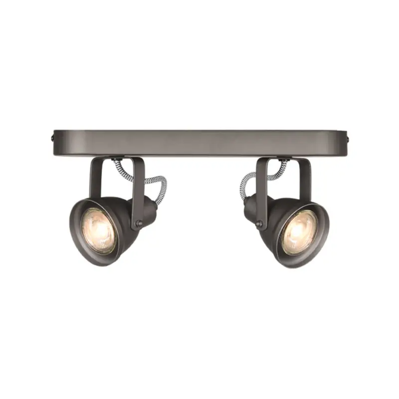 Spot Max | Antraciet | Metaal | 2-Lichts Weekendaanbieding